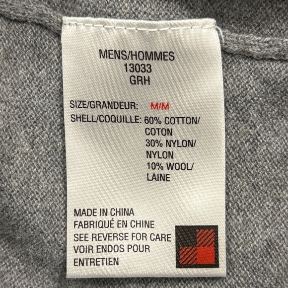 Woolrich Wool Blend Gray Crewneck Men's‎ Sweater Size Medium - Picture 7 of 8